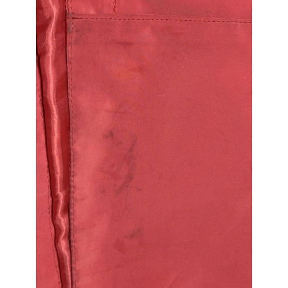 Michael Kors Women's Orange Silky Satin Light Utility Jacket Size 2X Preppy - Picture 9 of 13